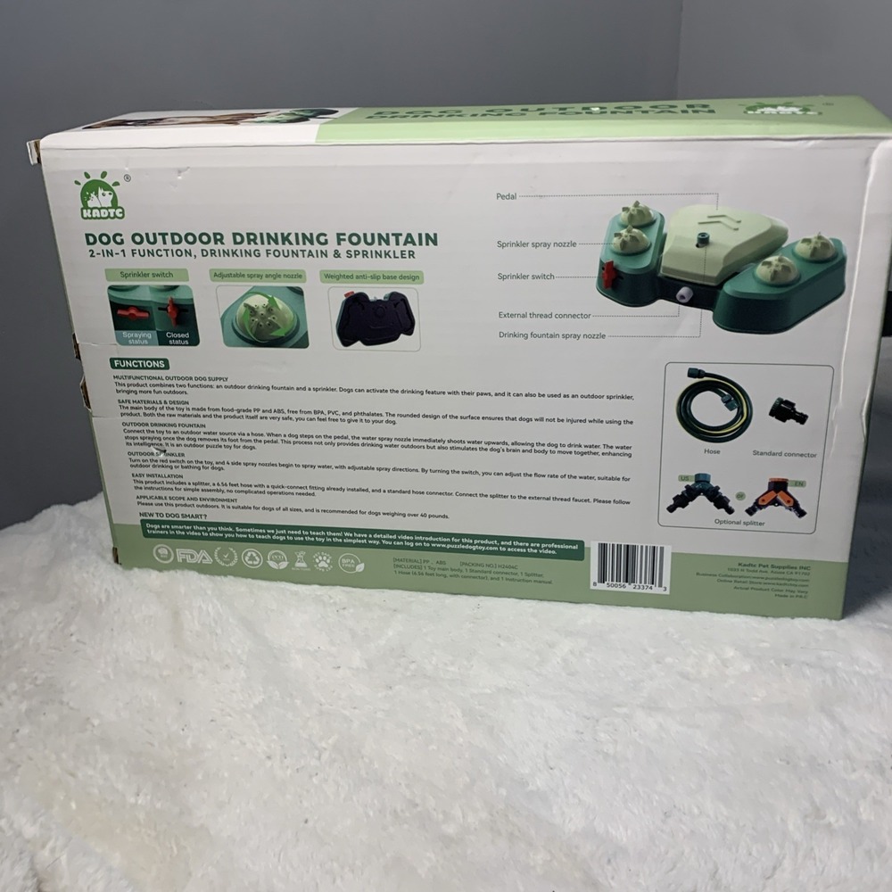Dog Sprinkler for Outdoor, Paw-Activated Large Dog Water Fountain - Picture 6 of 8